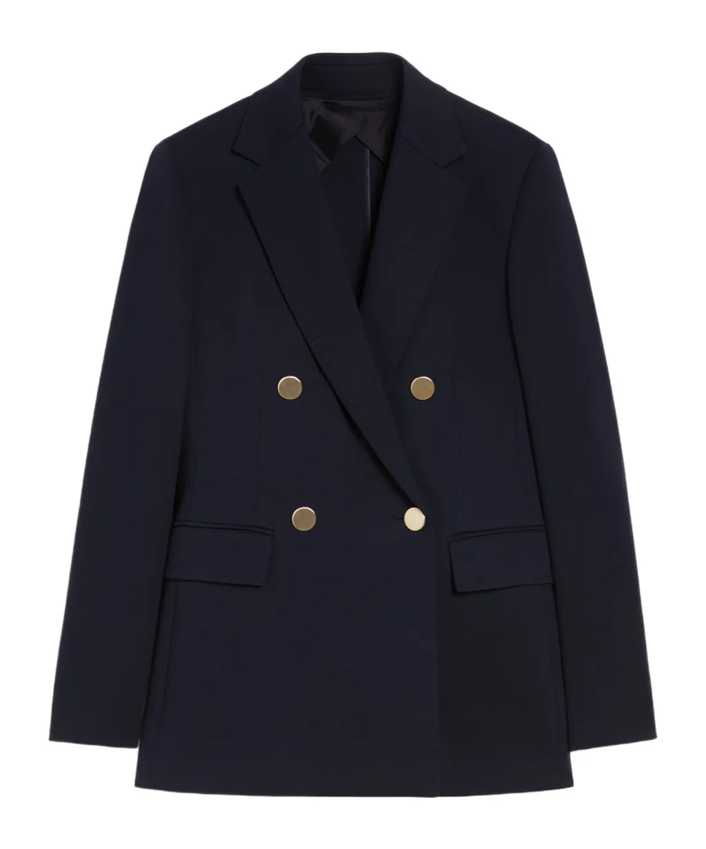 Double-Breasted Jersey Blazer