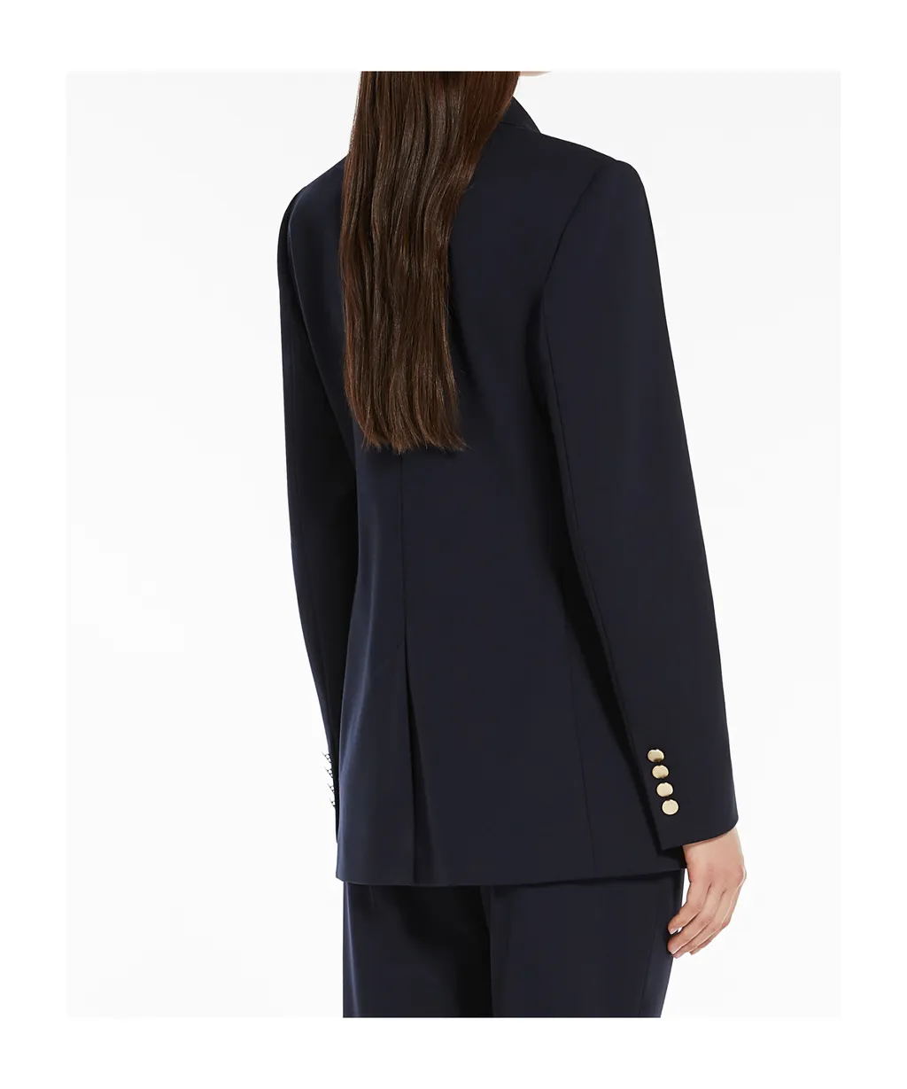 Double-Breasted Jersey Blazer