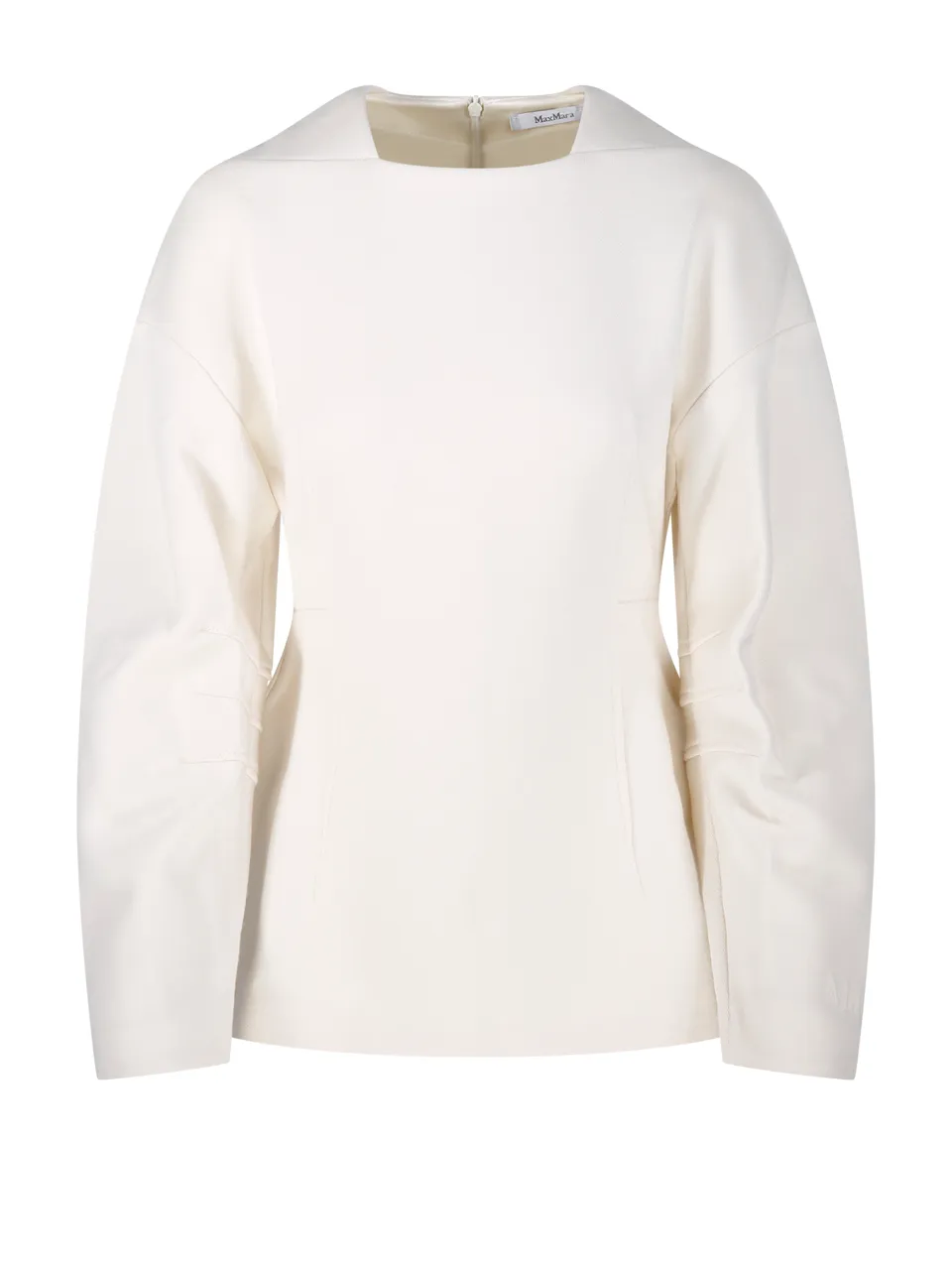 Long-Sleeved Zip-Up Blouse