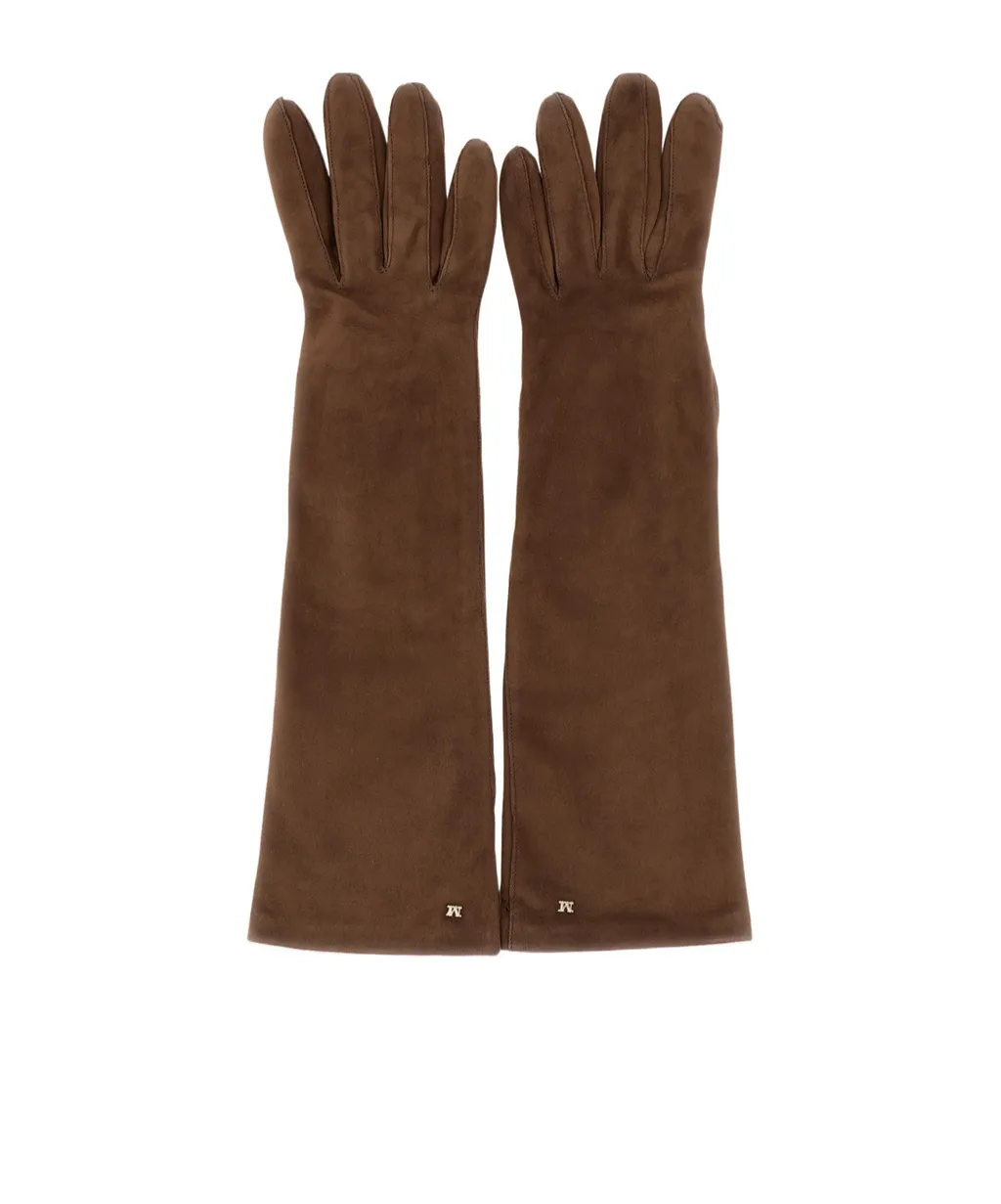 Afideesuede Logo Plaque Gloves