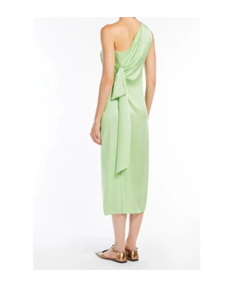 Sleeveless One-Shoulder Dress