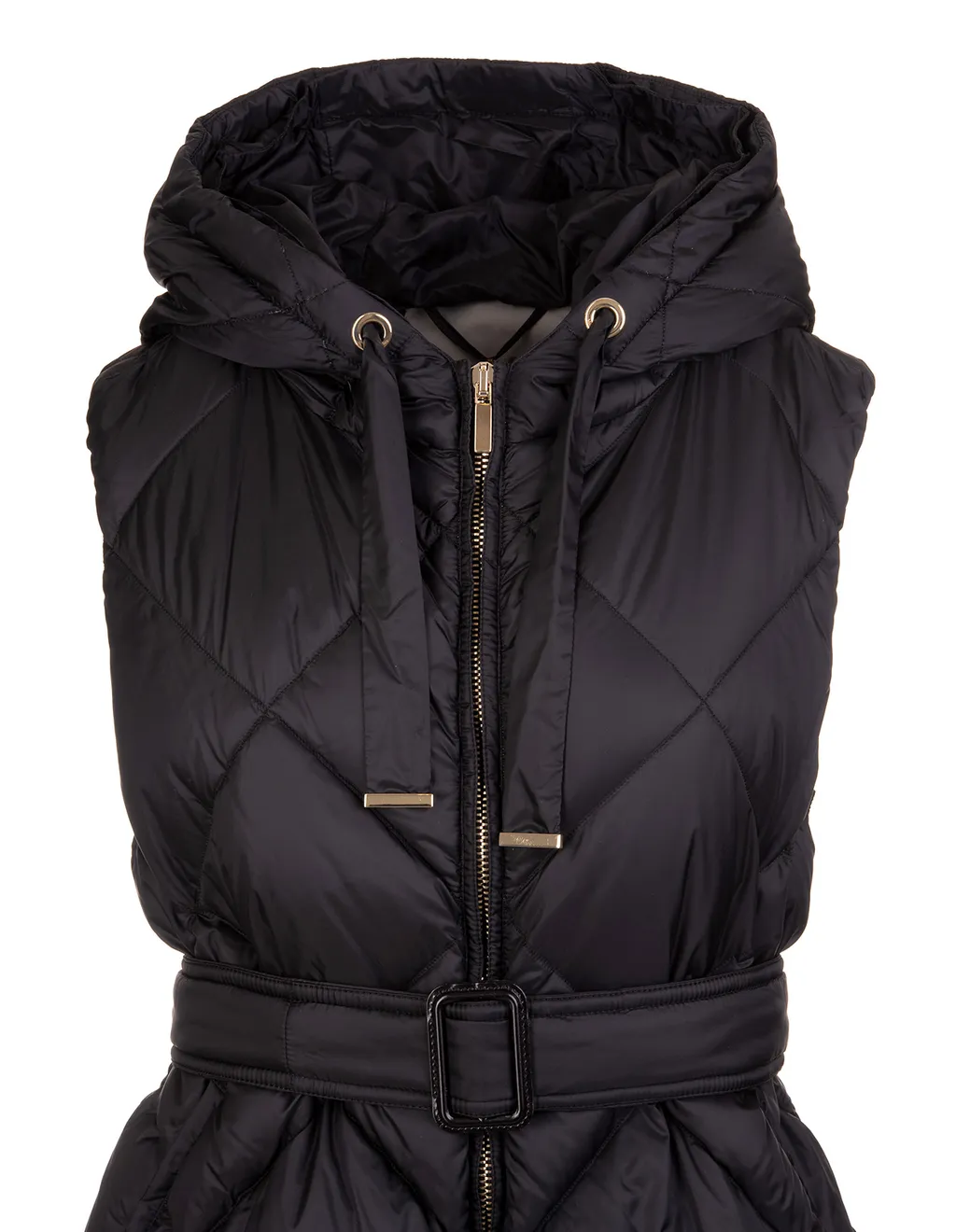 Sleeveless Hooded Down Jacket