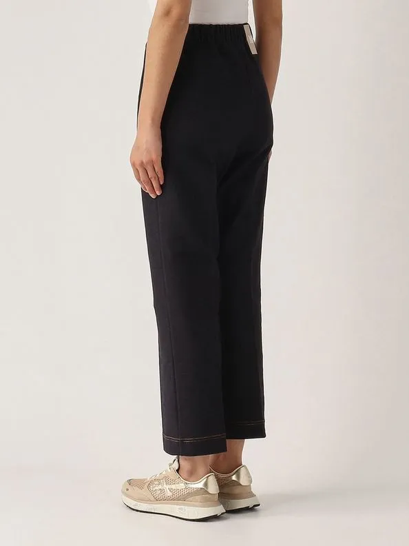 Elastic Waist Casual Pants