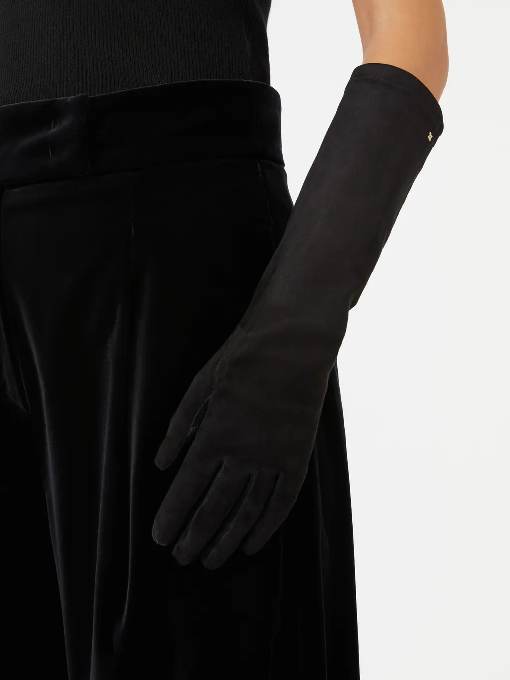 Afideesuede Logo Plaque Gloves