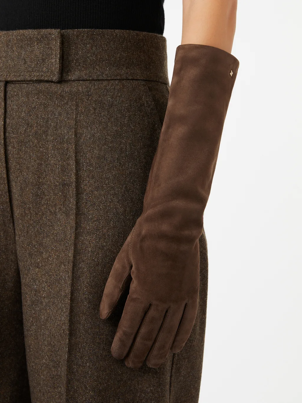 Afideesuede Logo Plaque Gloves