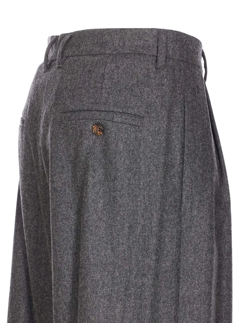 Pleated Wool Trousers