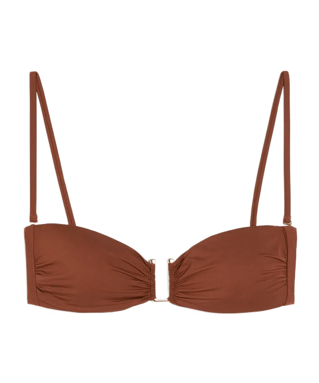 Jersey Bandeau Bikini Top
