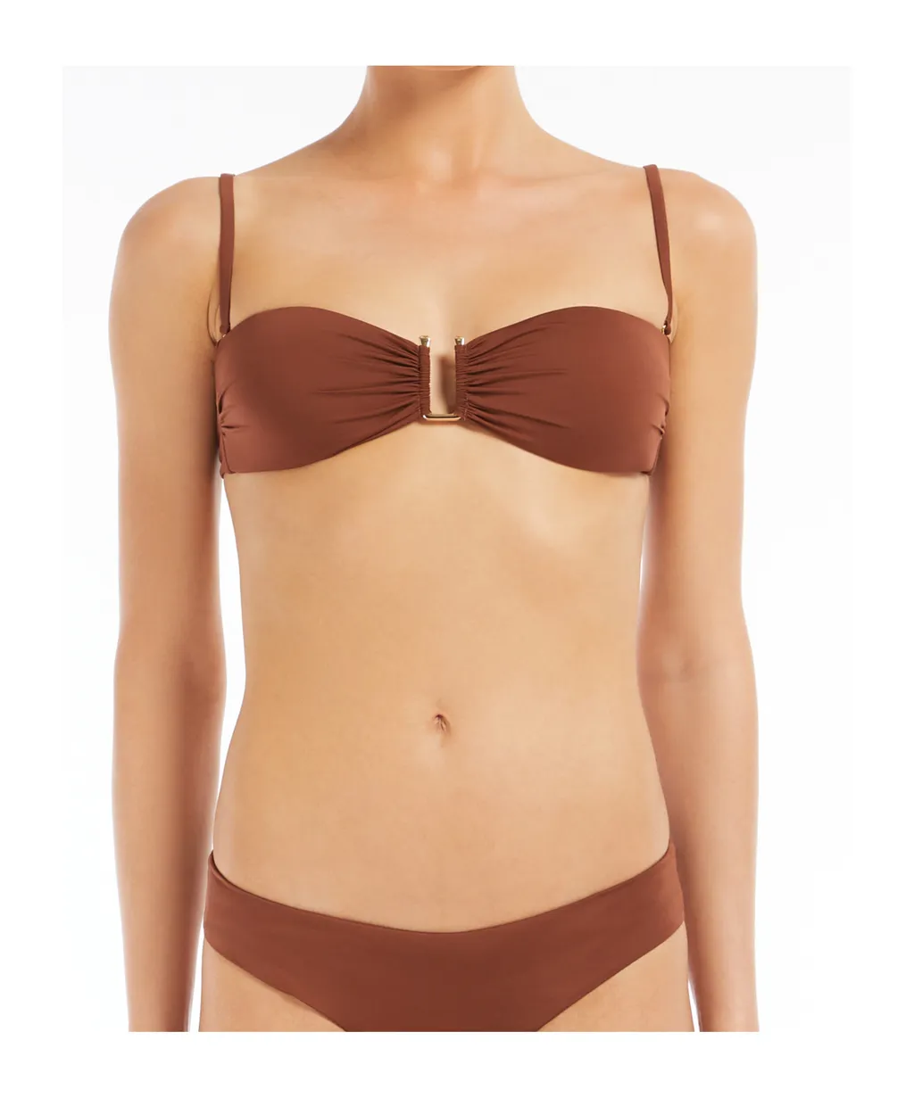 Jersey Bandeau Bikini Top