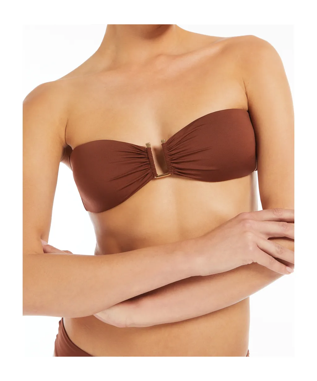Jersey Bandeau Bikini Top