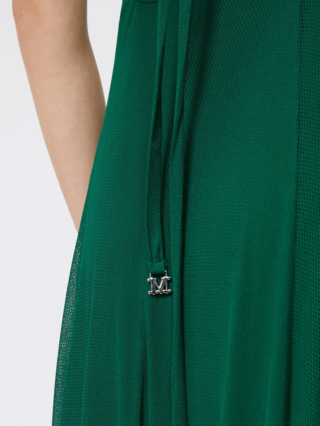 Long Mesh-Jersey Dress