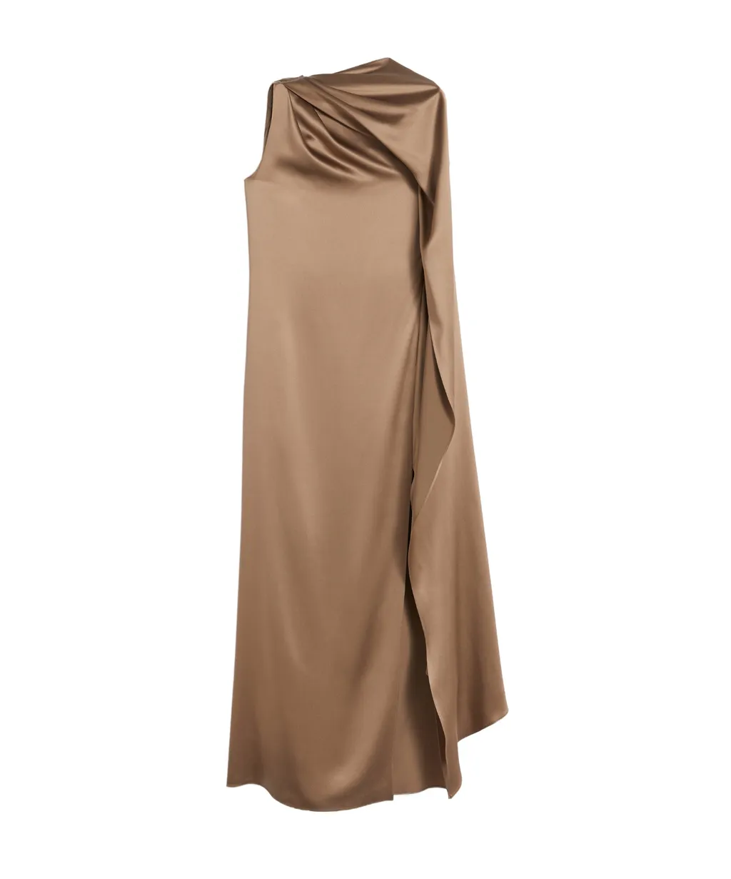 One-Shoulder Dress In Satin