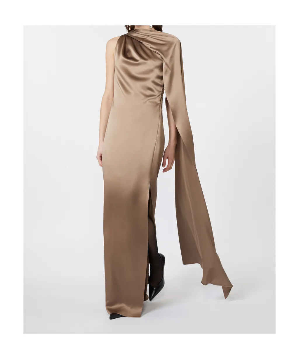 One-Shoulder Dress In Satin