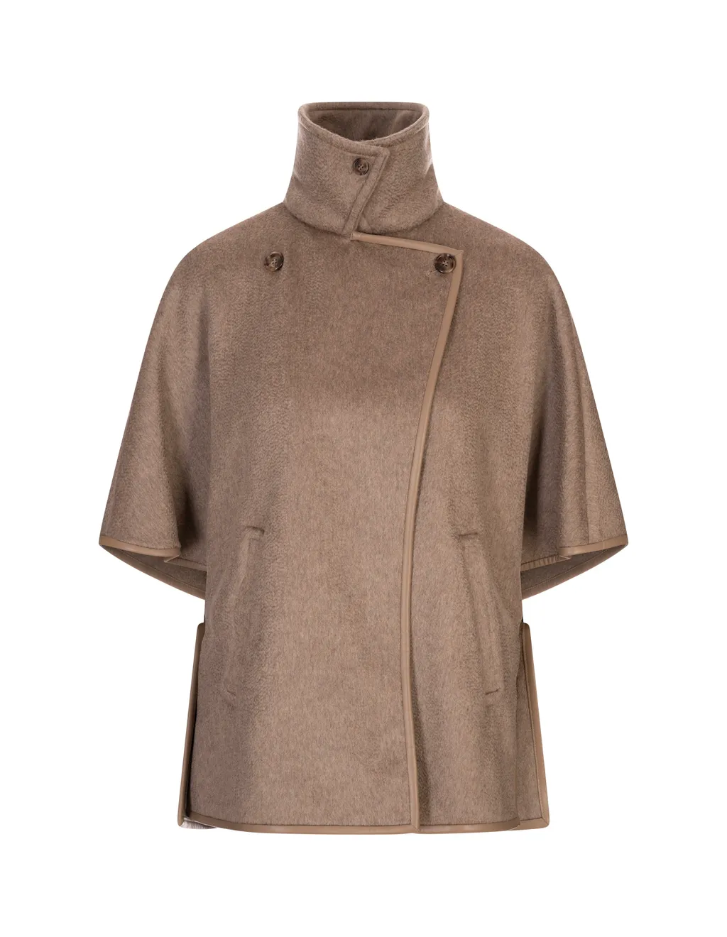 Double-Breasted Short-Sleeved Coat