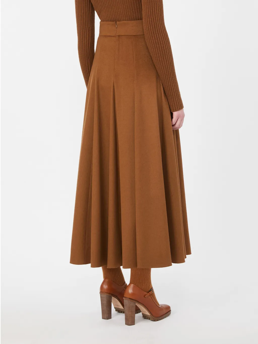 Pleated Midi Skirt