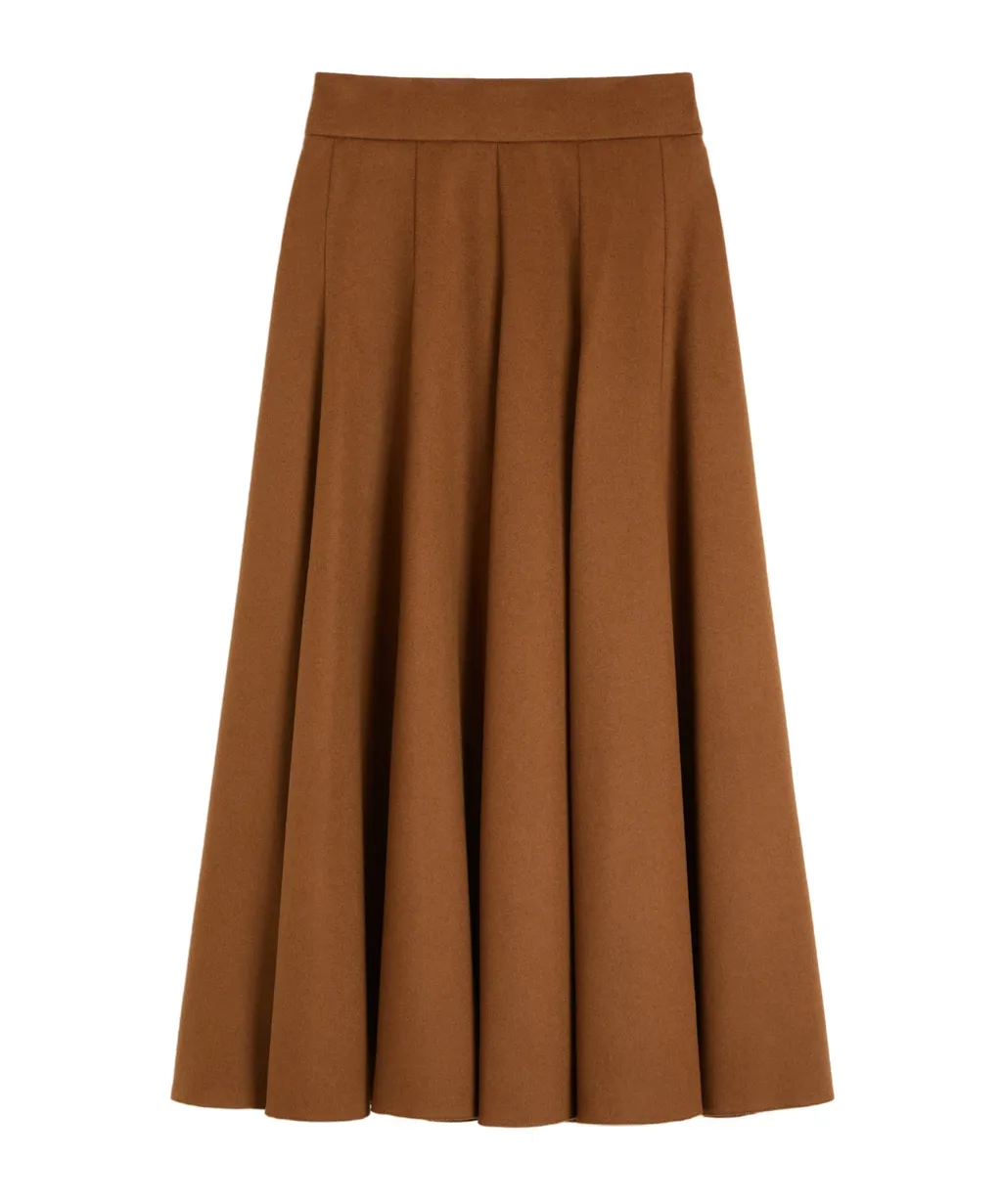 Pleated Midi Skirt