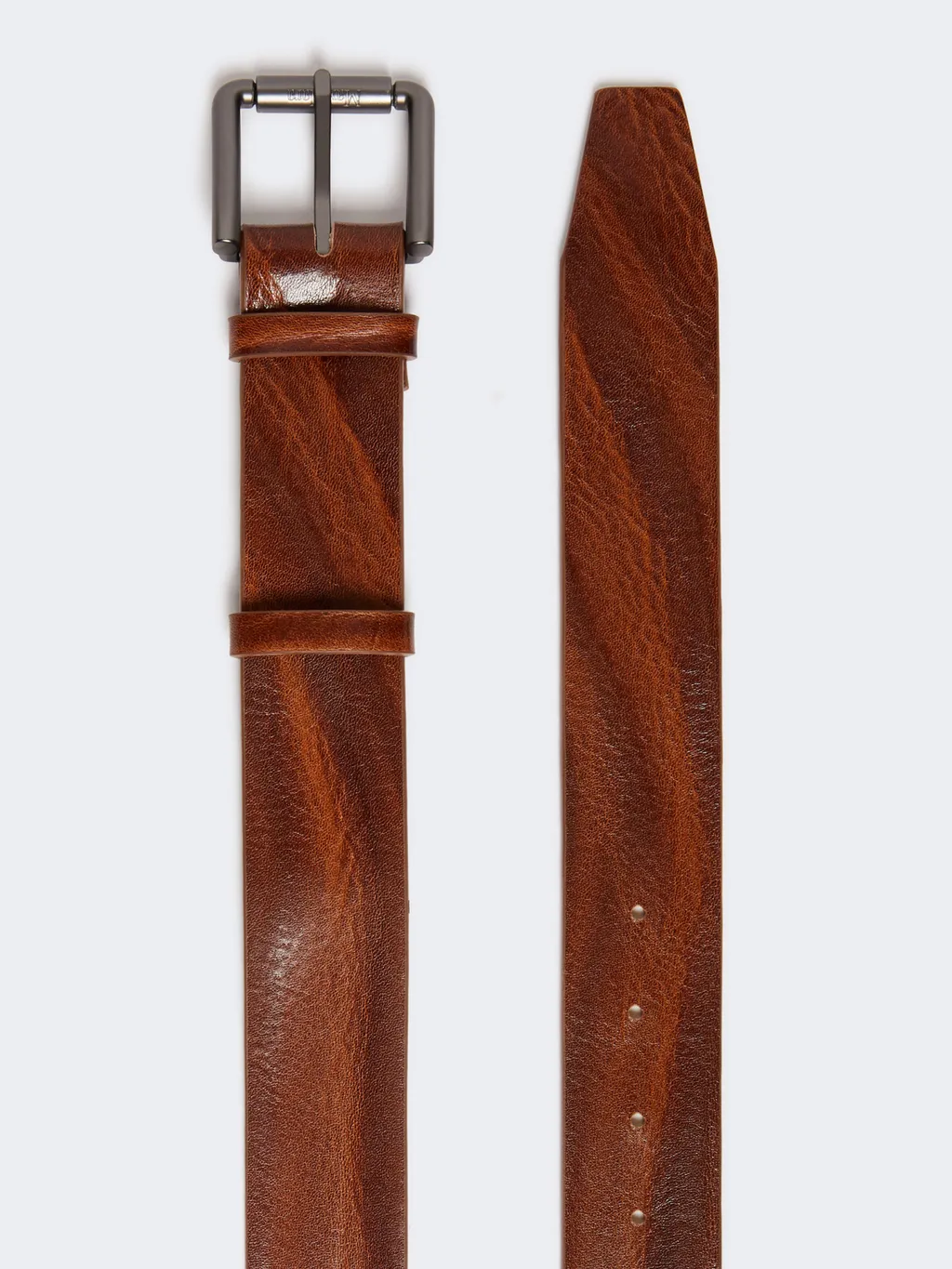 Logo-Engraved Buckle Belt