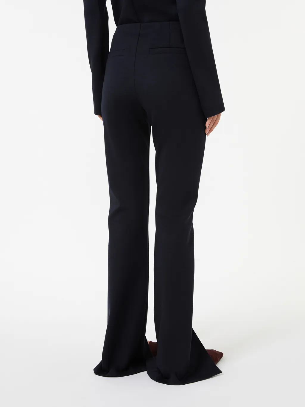 Gabardine And Jersey Trousers