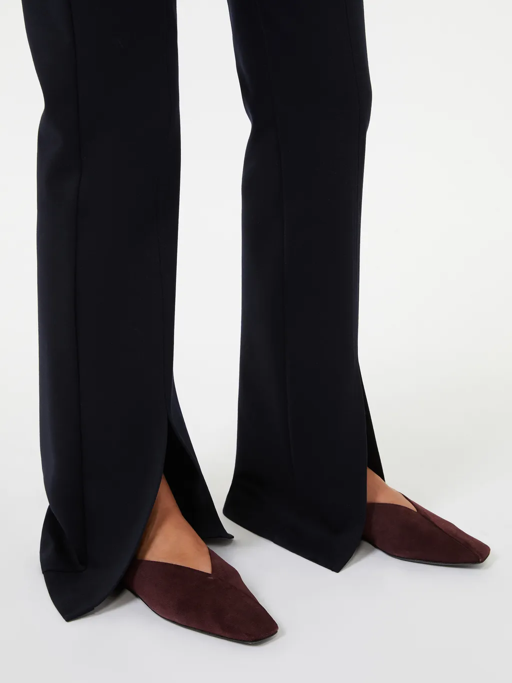 Gabardine And Jersey Trousers