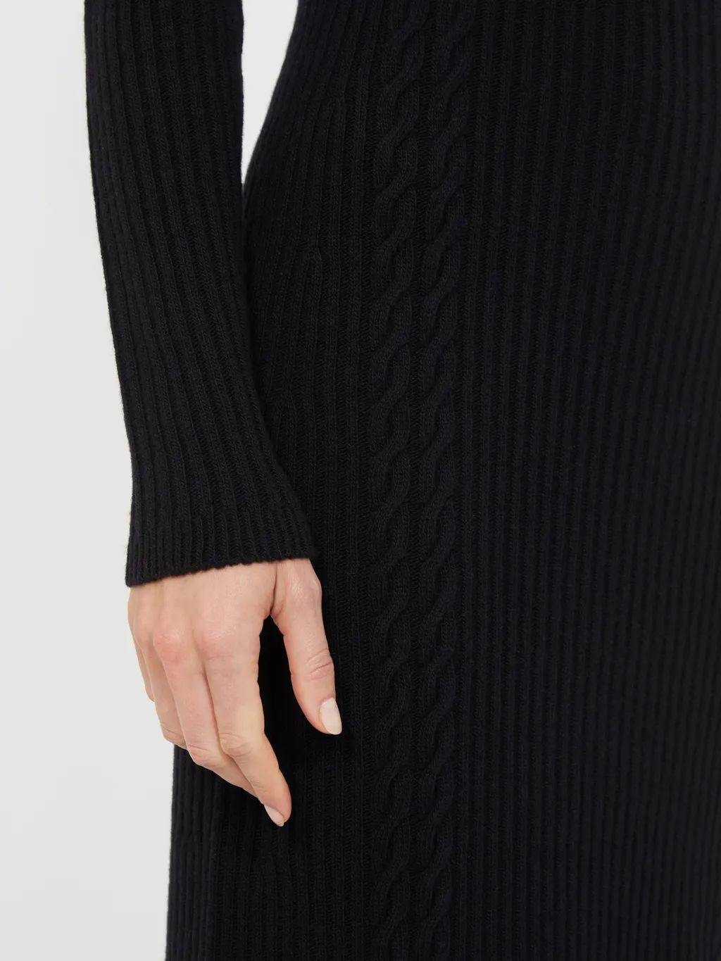 Wool And Cashmere Slim-Fit Dress