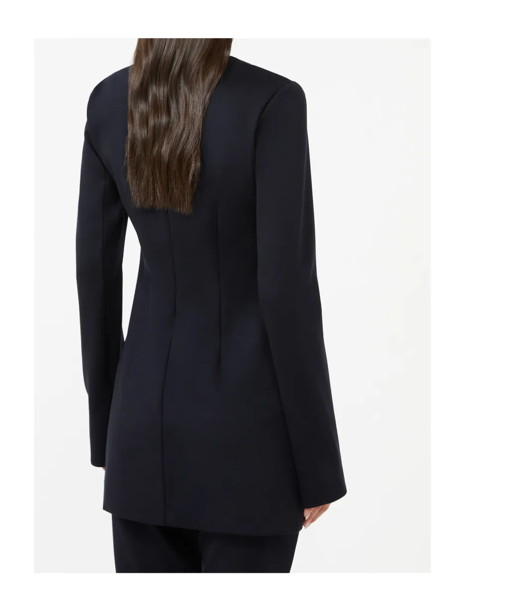 Gabardine And Jersey Dress