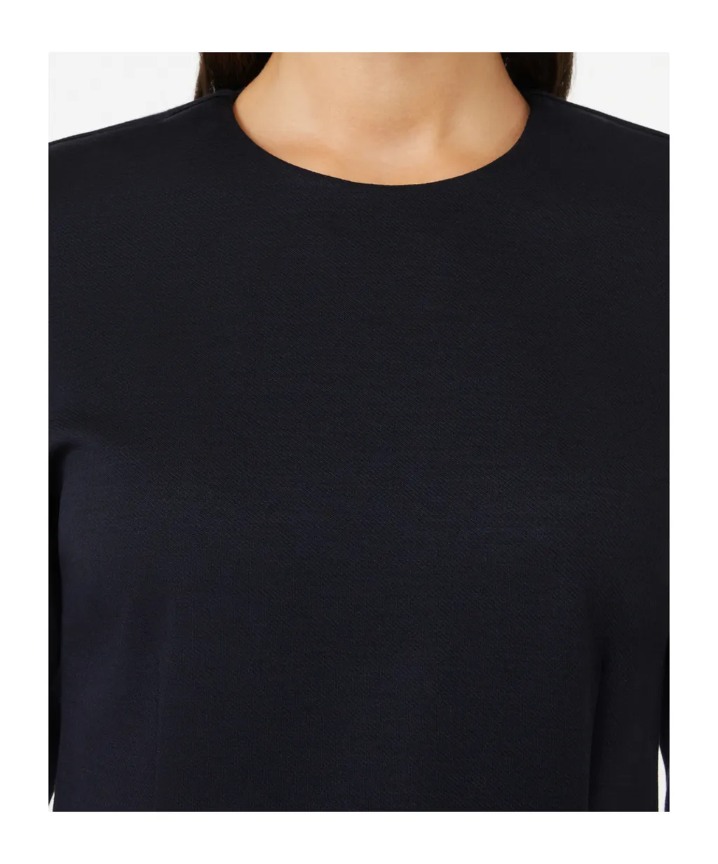 Gabardine And Jersey Dress
