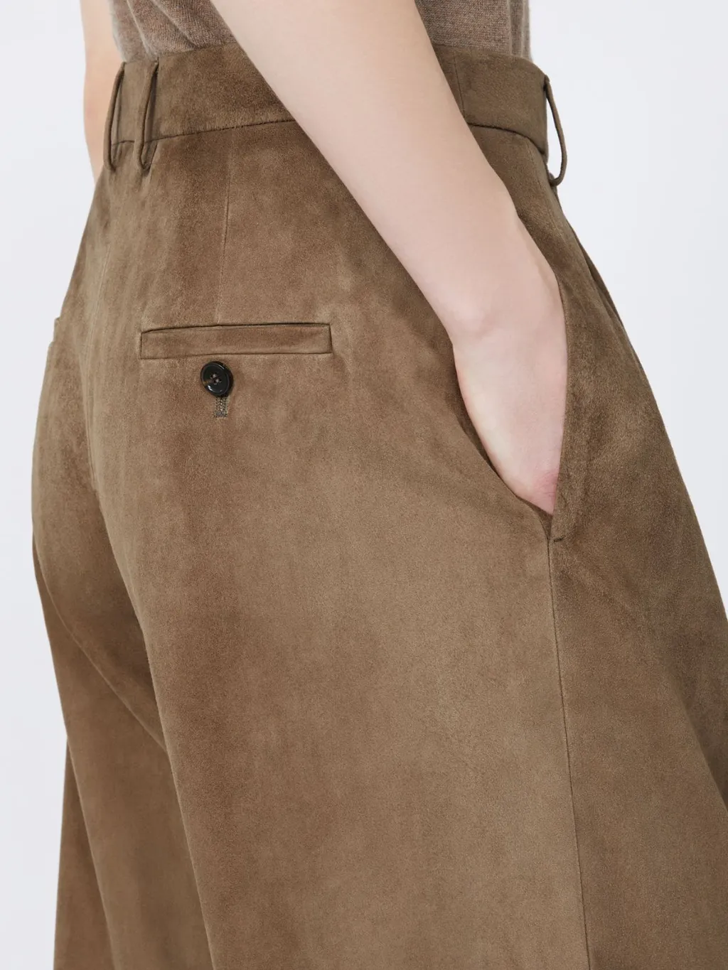 Brando Pleat Detailed Trousers