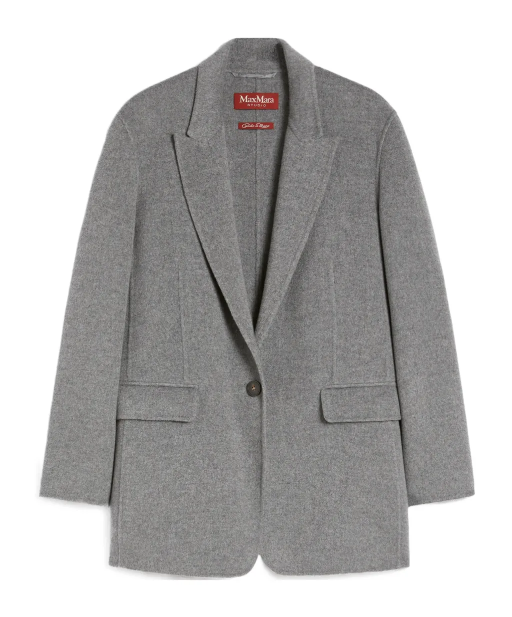 Wool And Silk Double-Cloth Blazer