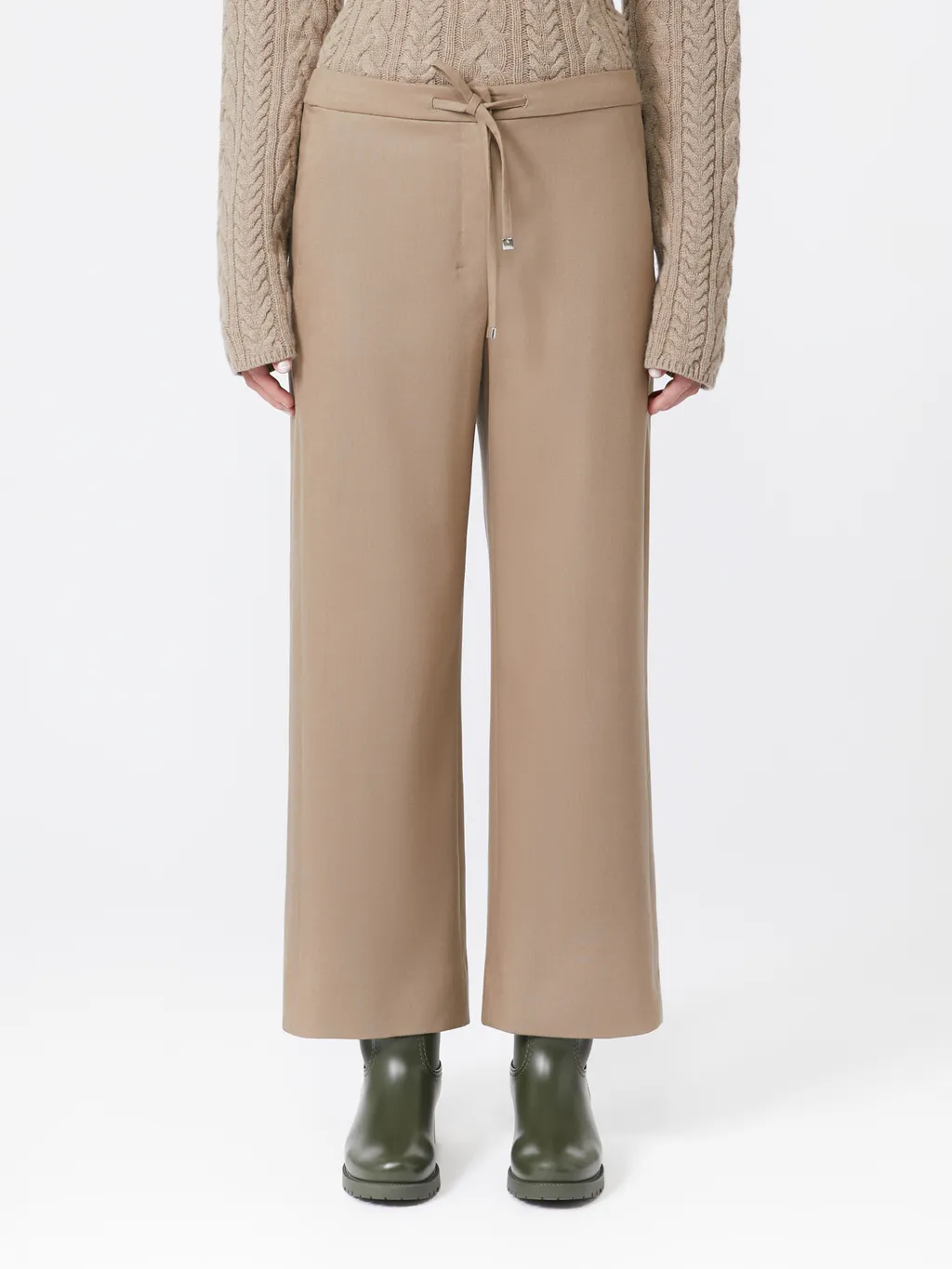 Floria Drawstring Wide Leg Trousers