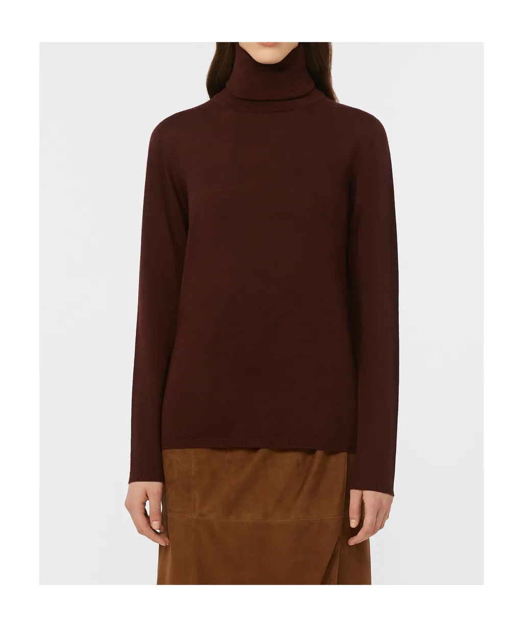 Wool Knit Turtleneck Jumper