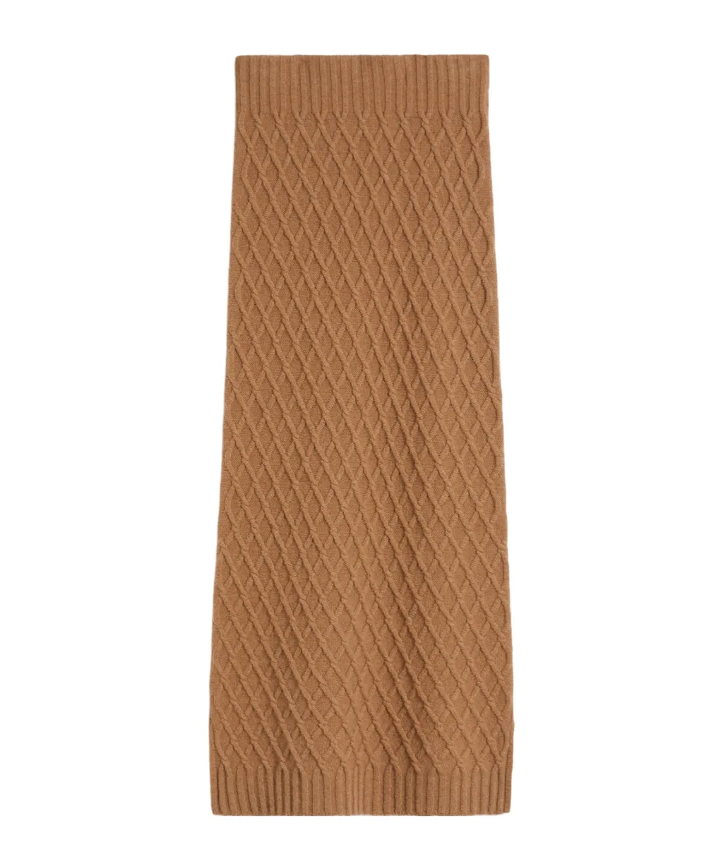 Allover Cable Knit Long Skirt
