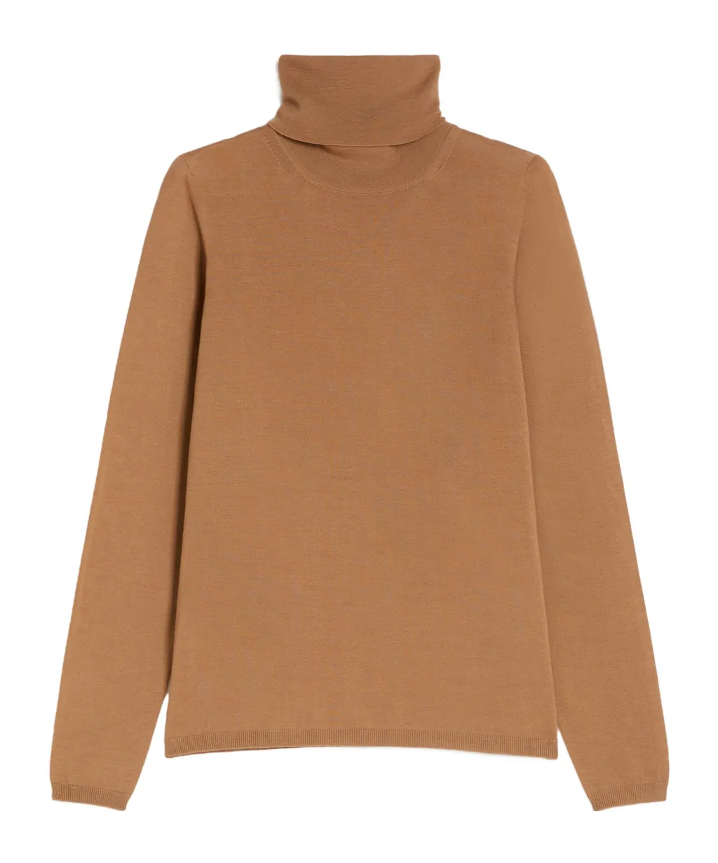 Wool Knit Turtleneck Jumper