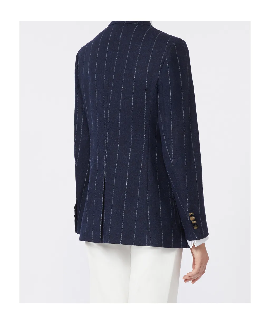 Riom Double-Breasted Striped Blazer