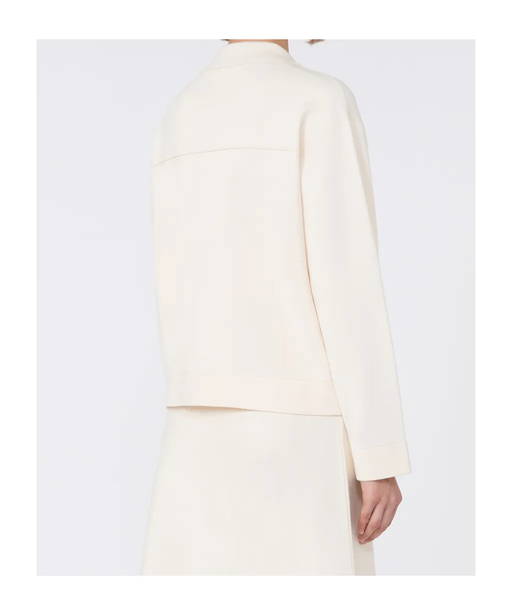 Boxy-Fit Stretch Viscose Jacket