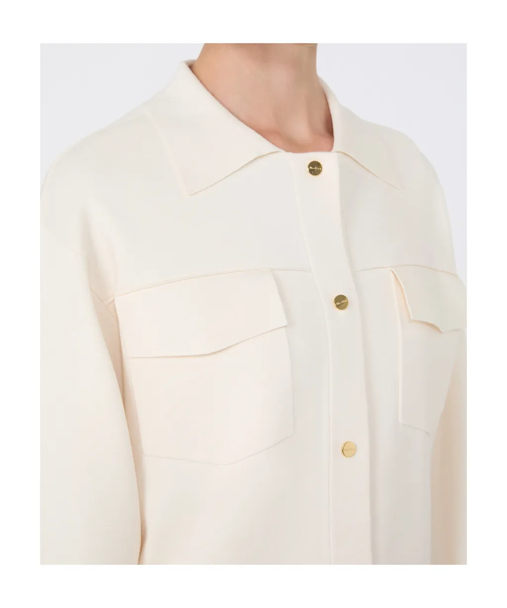 Boxy-Fit Stretch Viscose Jacket