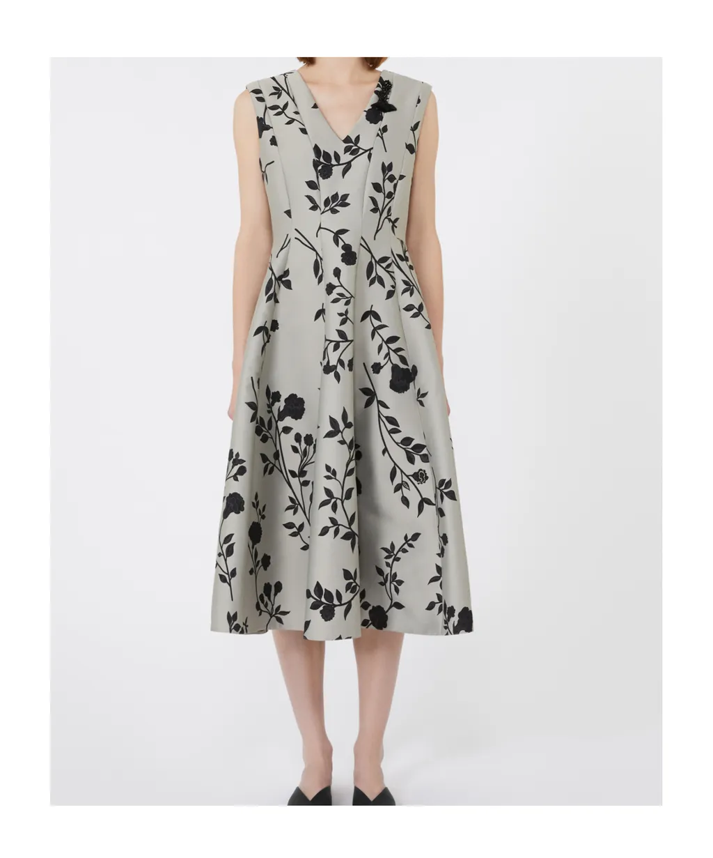 Cotton-Blend Jacquard Dress