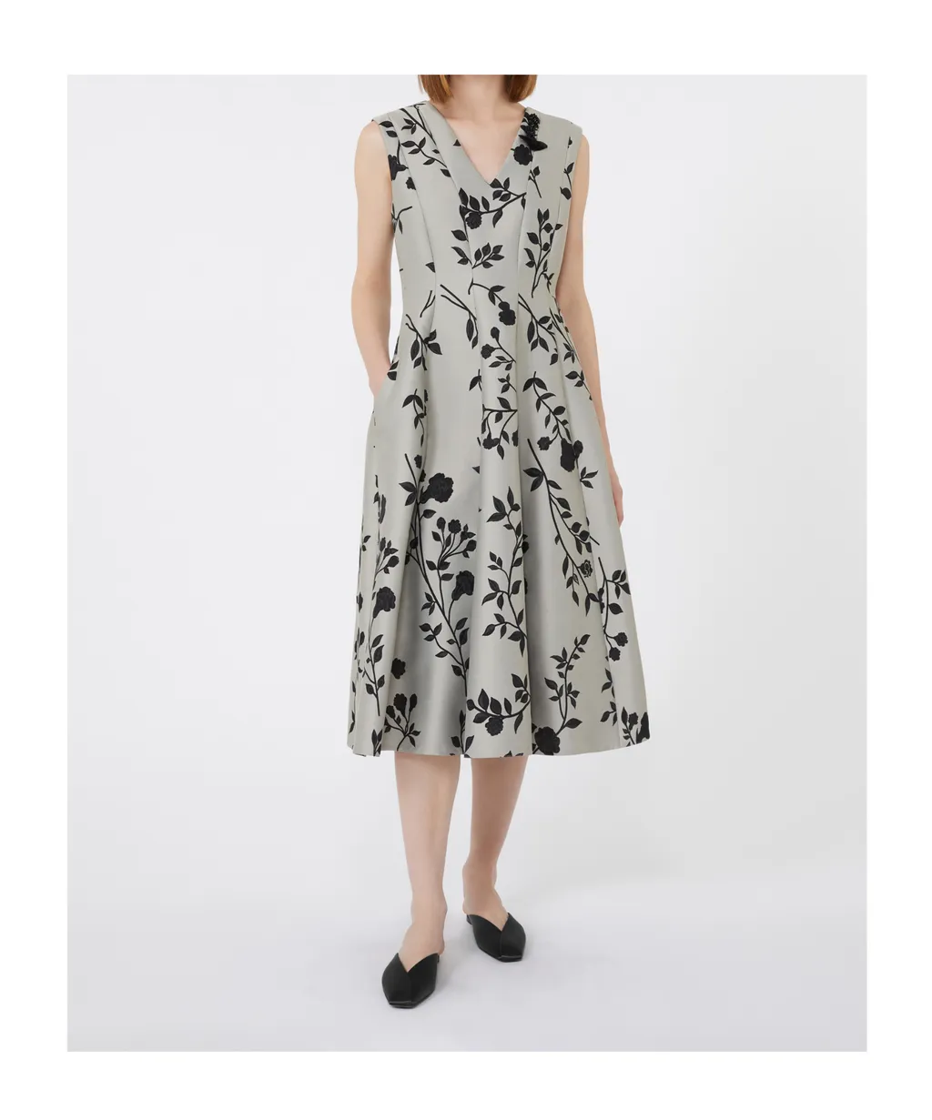 Cotton-Blend Jacquard Dress