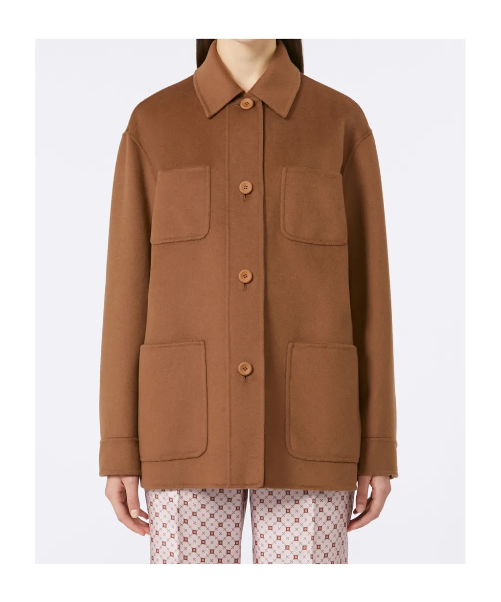 Jacket In Wool, Cashmere And Silk Broadcloth