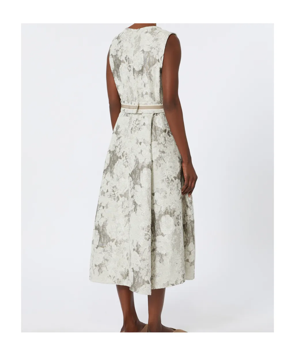 Sleeveless Jacquard Dress