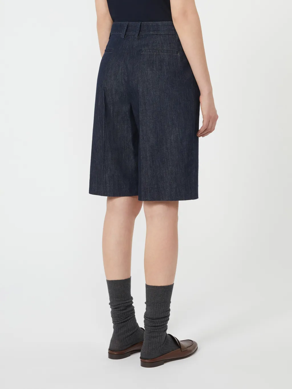 Indigo Denim Bermuda Shorts
