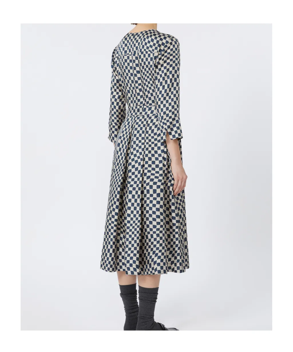 Printed Silk Shirt Dress
