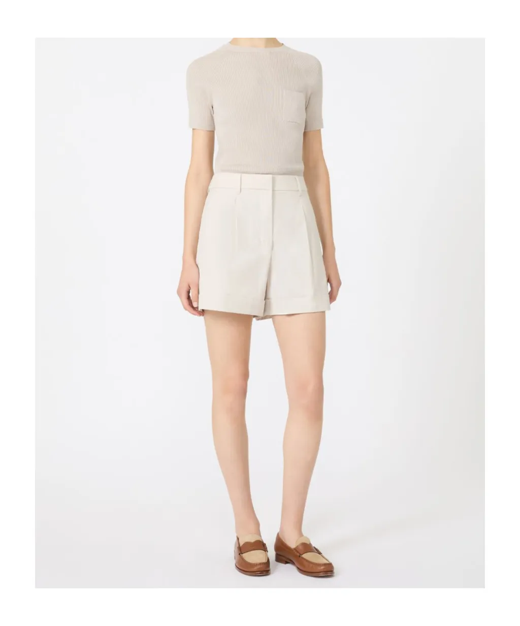 Rib-Knit Cotton Sweater