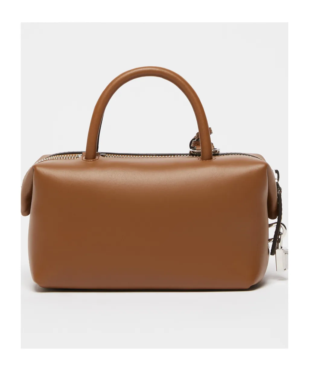 Small Natural Leather Bowler Bag