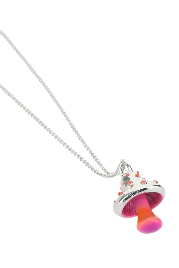 Mushroom Charm Detail Necklace