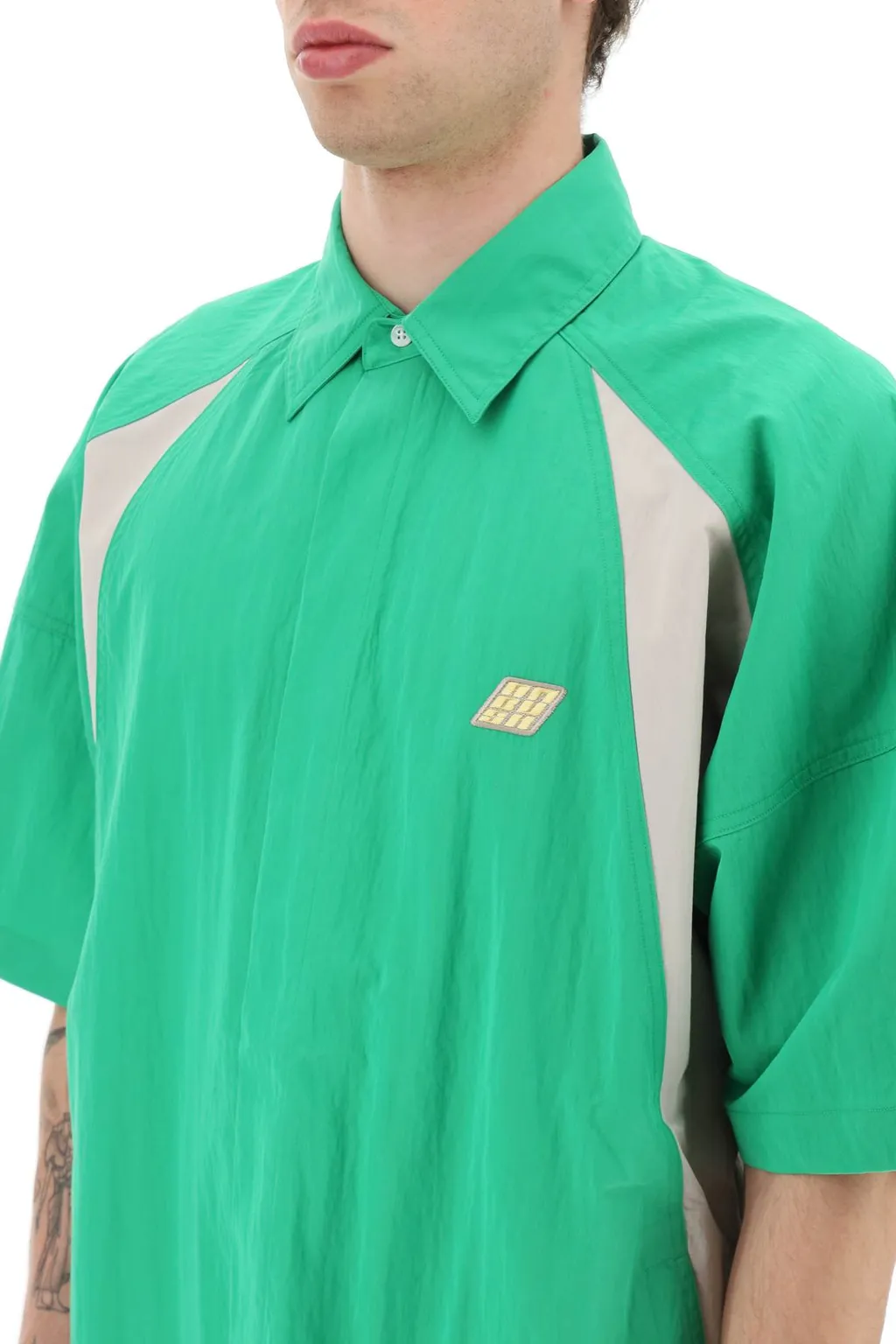 Logo Patch Bowling Shirt