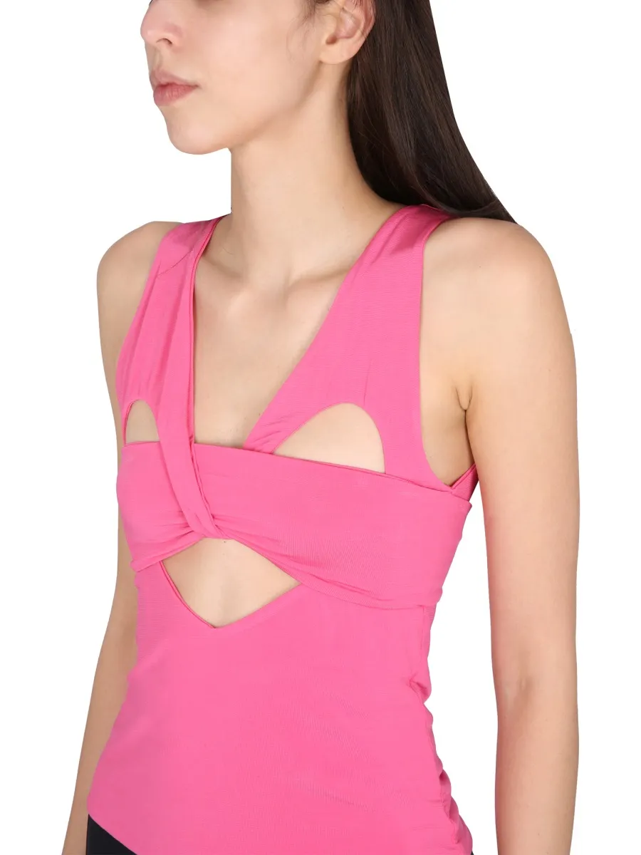 Heart Shaped Sleeveless Top