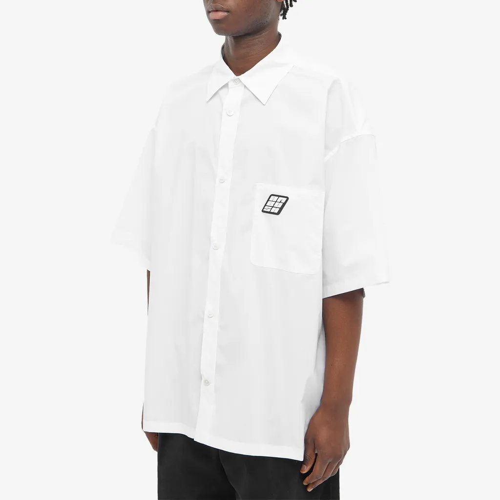 Oversized Logo Patch Shirt