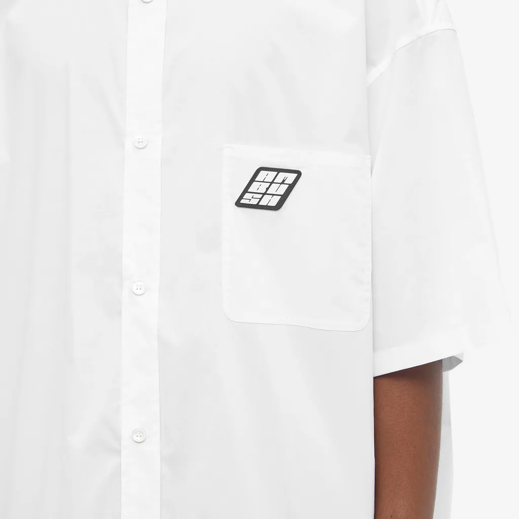 Oversized Logo Patch Shirt
