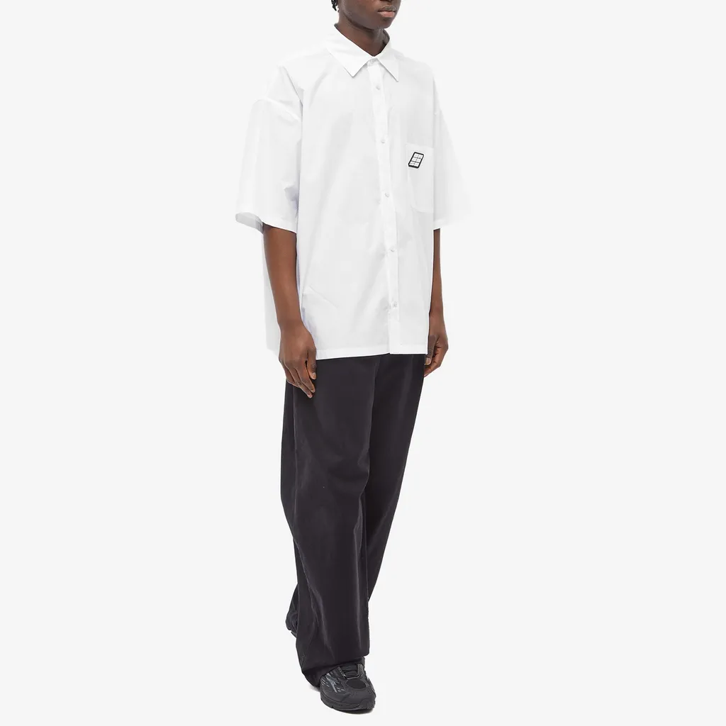 Oversized Logo Patch Shirt