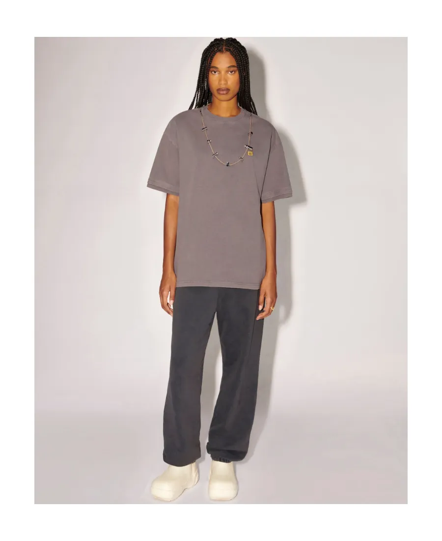 Necklace Embellished Crewneck T-Shirt