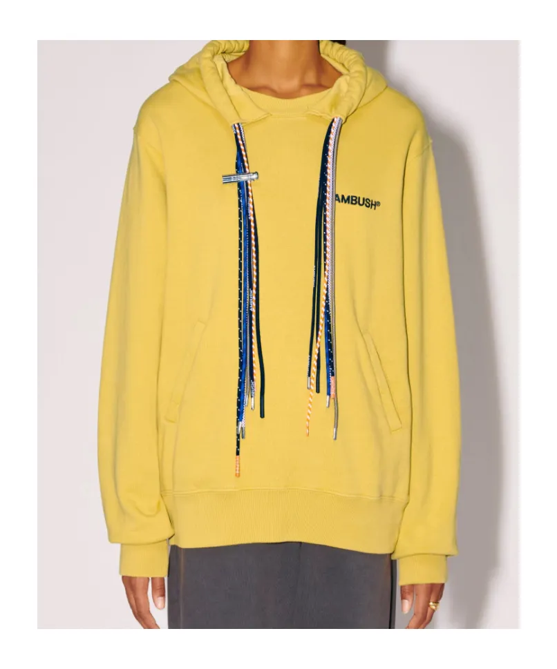 Multicord-Drawstring Cotton Hoodie